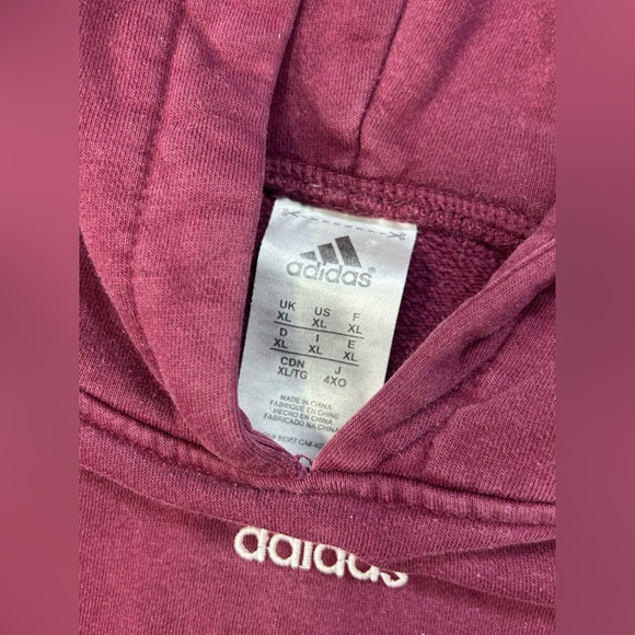 Adidas Purple Hoodie Sweater - Picture 2 of 5
